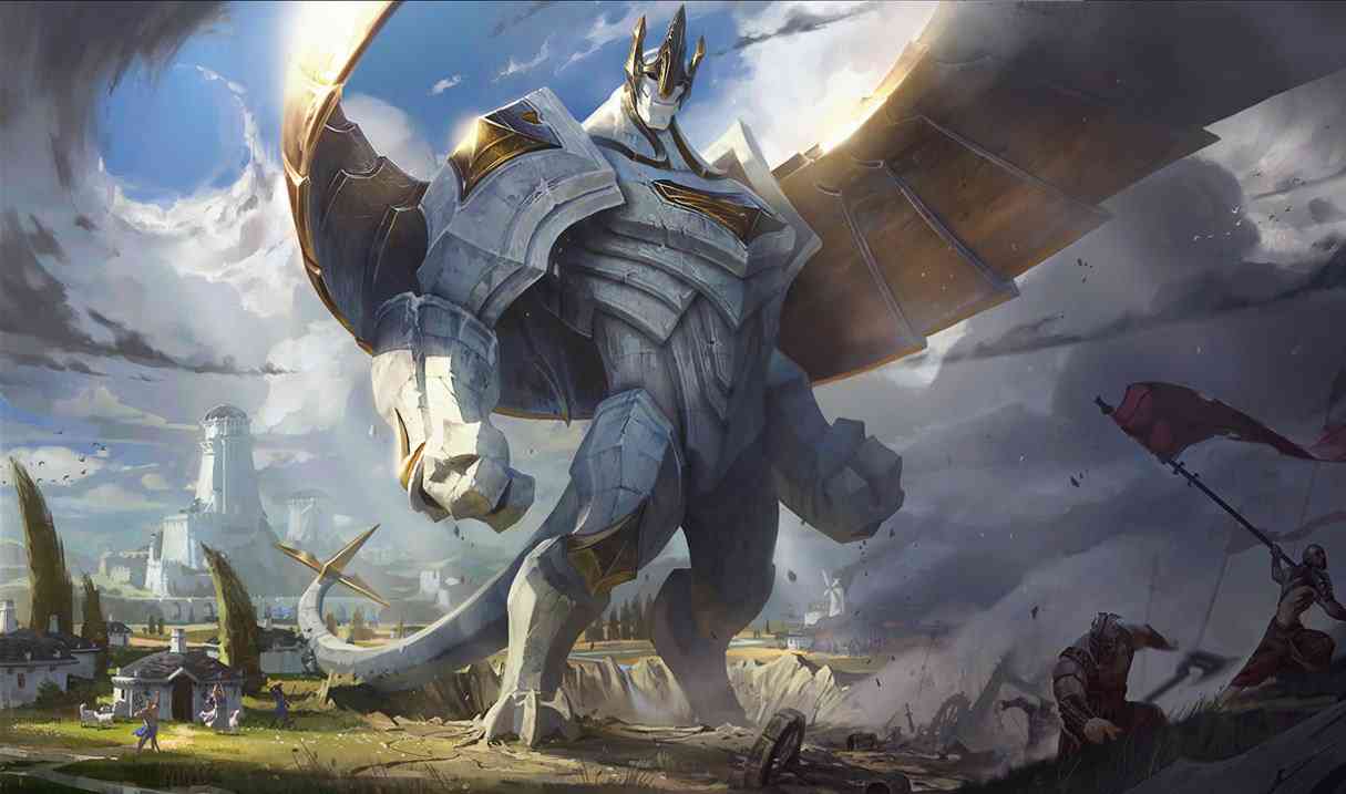 Galio Best Builds, Runes and counters Splash Art