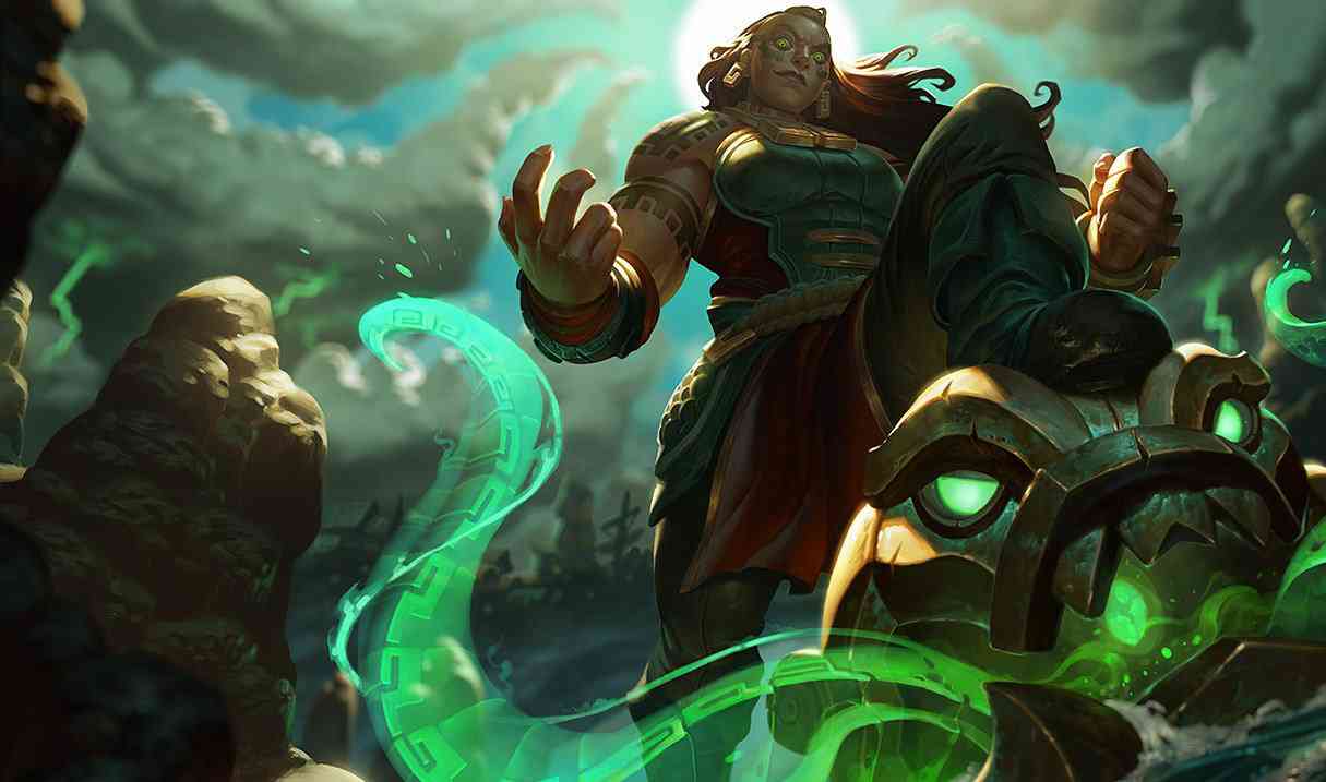 Illaoi Best Builds, Runes and counters Splash Art