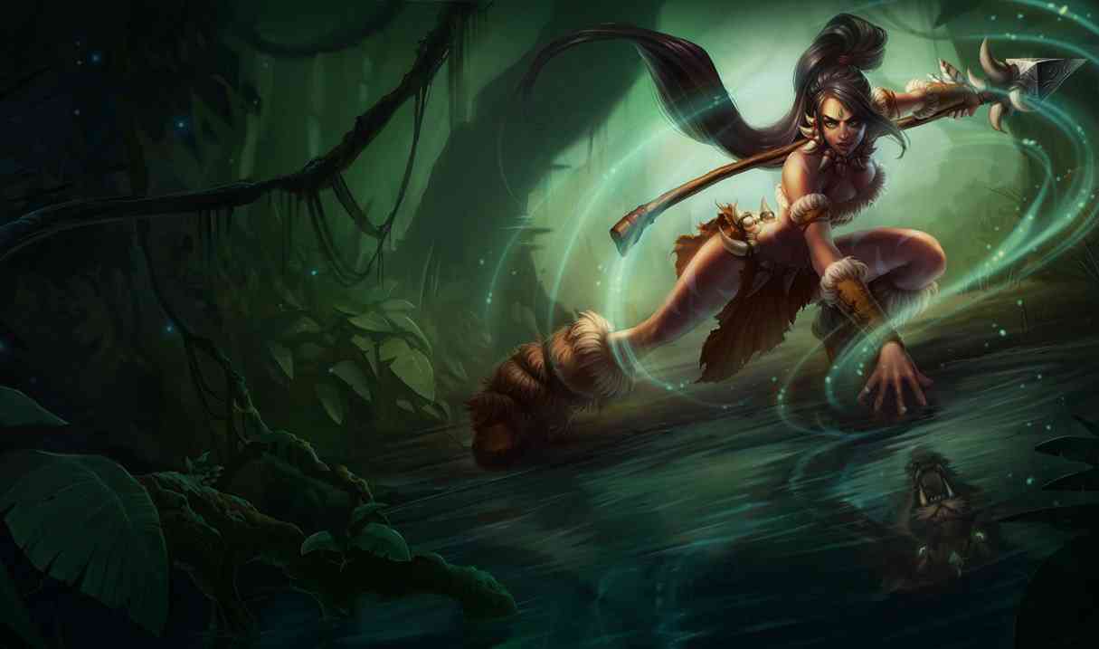 Nidalee Best Builds, Runes and counters Splash Art