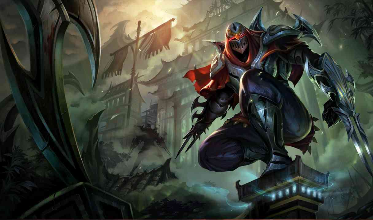 Zed Best Builds, Runes and counters Splash Art