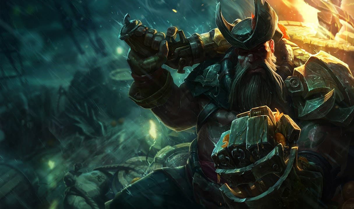 gangplank Best Builds, Runes and counters Splash Art