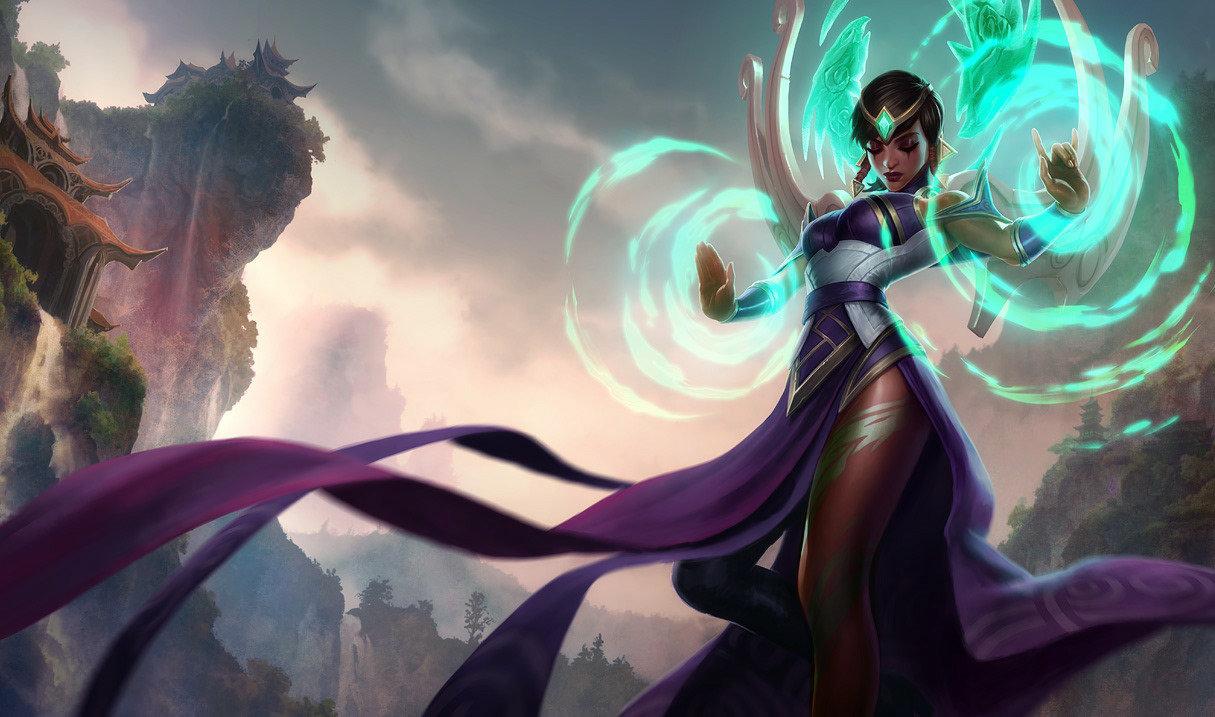 karma Best Builds, Runes and counters Splash Art