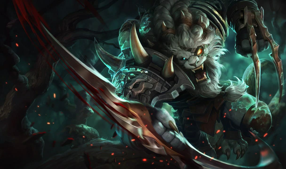 rengar Best Builds, Runes and counters Splash Art