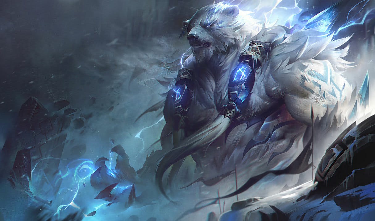 volibear Best Builds, Runes and counters Splash Art